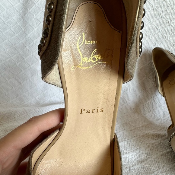 Christian Louboutin Henry D'Orsay Pumps Size US 8.5/EU 39 - Picture 9 of 12